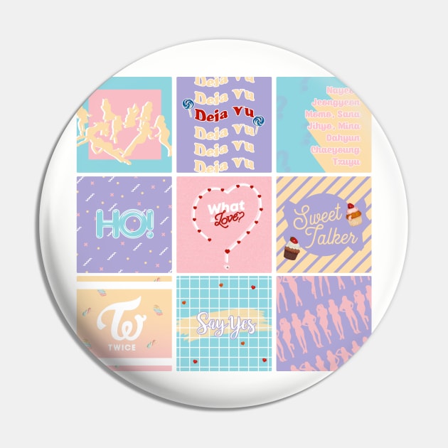 Twice "What is Love?" Pattern Pin by lovelyday