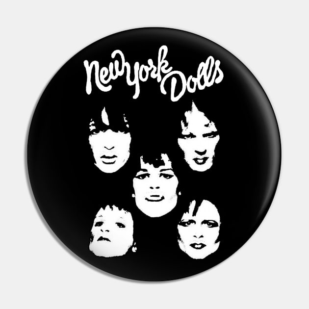 New York Dolls Pin by CosmicAngerDesign