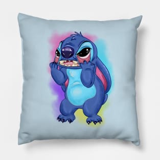 Aloha Alien Stitch Pillow