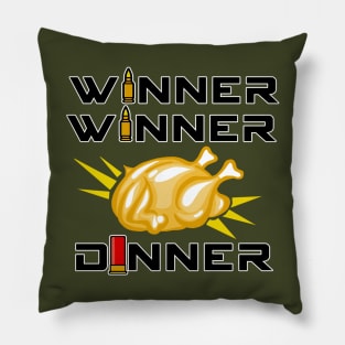 Chicken Dinner Winner Pillow