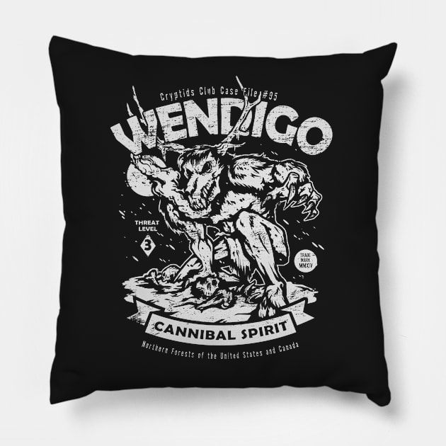 Wendigo Pillow by heartattackjack