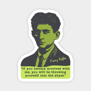 Franz Kafka Portrait and Quote Magnet