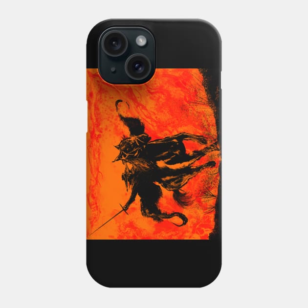 Zorro Fire and Flames Phone Case by DougSQ