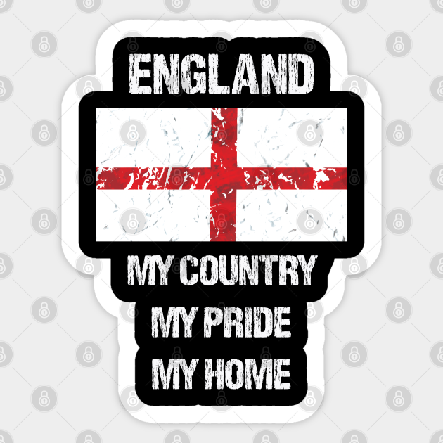 England My Country England Sticker Teepublic