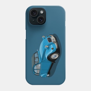 Citroen 2CV in blue Phone Case