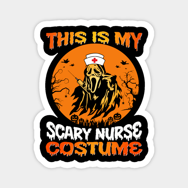 This is my scary nurse costume Magnet by SCOTT CHIPMAND