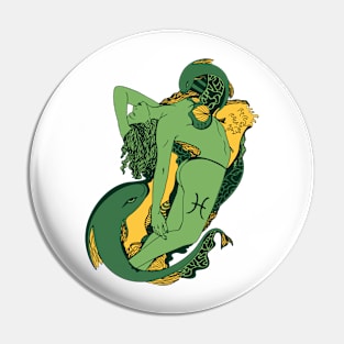 Forrest Green Pisces Beauty Pin