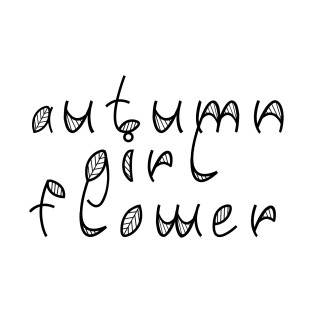 Autumn Flower Girls T-Shirt