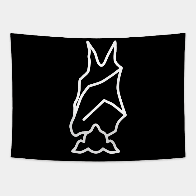 Bat Boys Logo - White Tapestry by Bat Boys Comedy