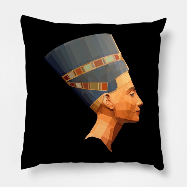 Queen Nefertiti Icon Pillow by Ricardo77