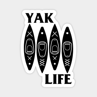 YAK LIFE - Black Flag (Kayaks) Magnet