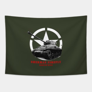 World War II M4 Sherman Firefly Tank Tapestry