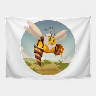 Komoji Bee Knight Tapestry