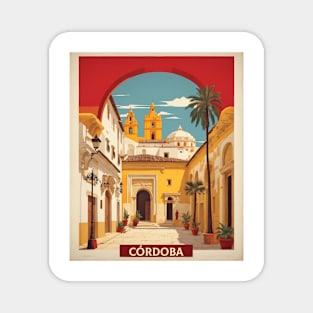 Cordoba Spain Travel Tourism Retro Vintage Magnet