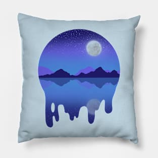 Melting Moonscape Pillow