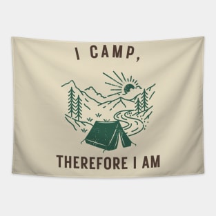 funny outdoorsmen Adventure I camp Tapestry