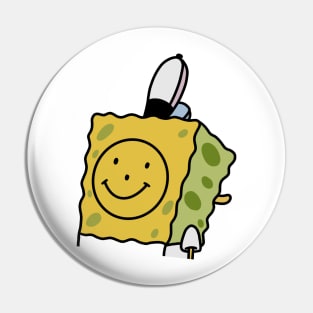 Spongebob Smiley Face on Back - Who is he??? Pin