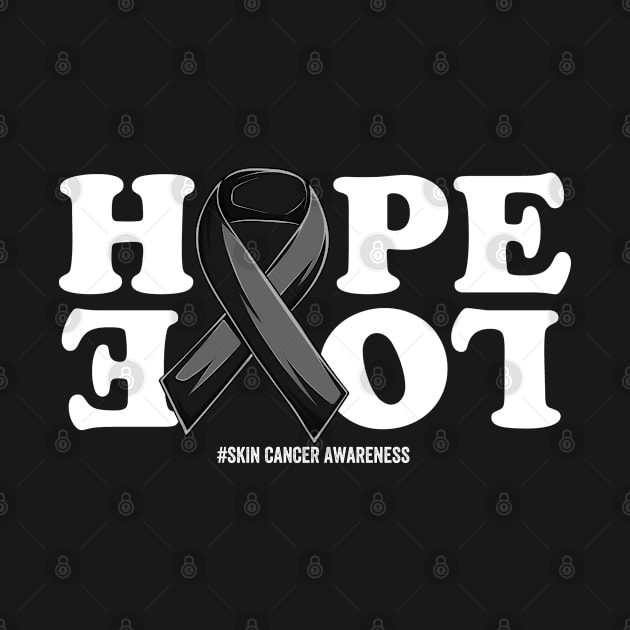 Skin Cancer Support | Black Ribbon Squad Support Skin Cancer awareness by OldyArt