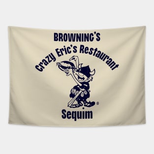 Vintage Browning's Crazy Eric's Restaurant Sequim Tapestry