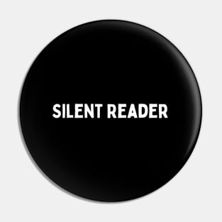 Silent Book Reader Pin