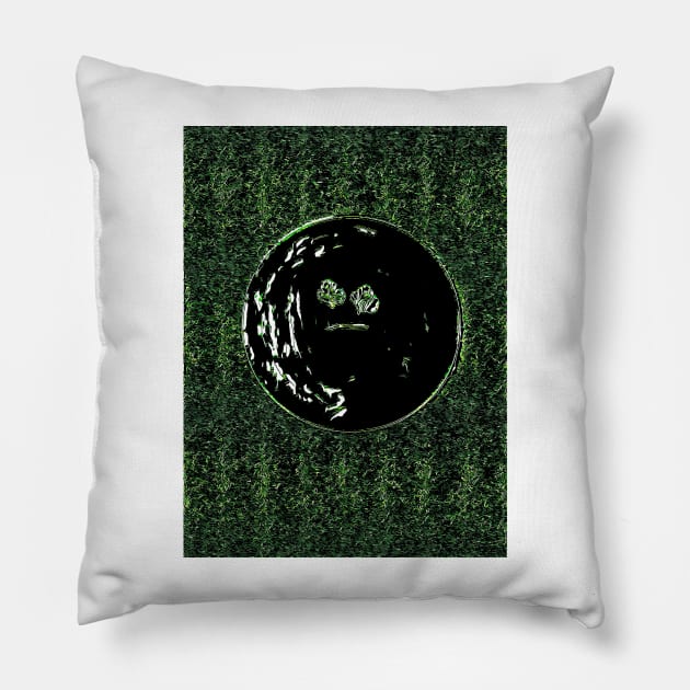 Dark Parsley Face Pillow by Tovers