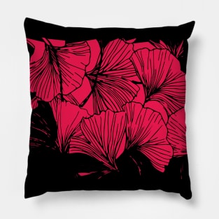 Japanese Flower Design Pillow