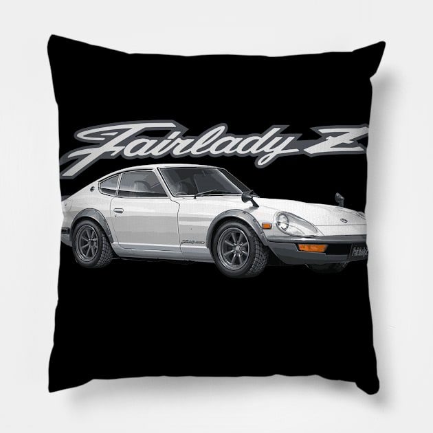 NISSAN datsun 240z Pillow by cowtown_cowboy