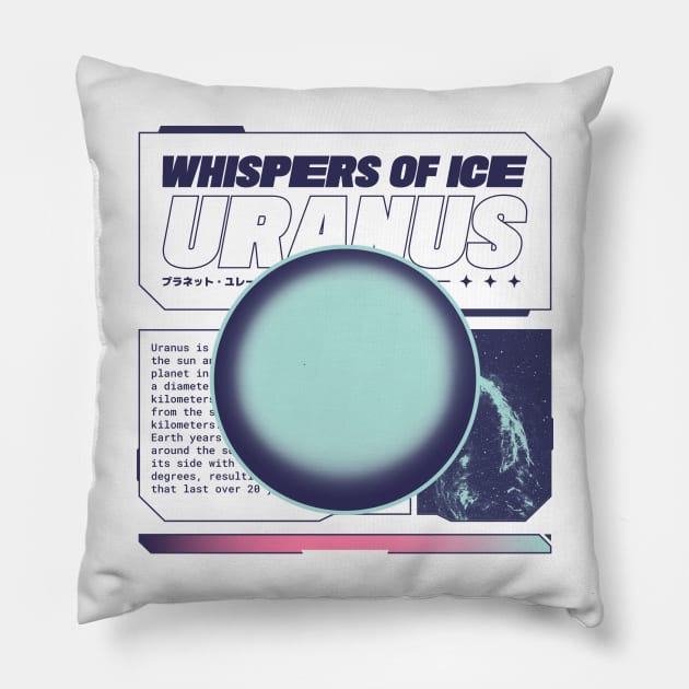 Planet Uranus Galaxy Space Universe Planets Pillow by Tip Top Tee's
