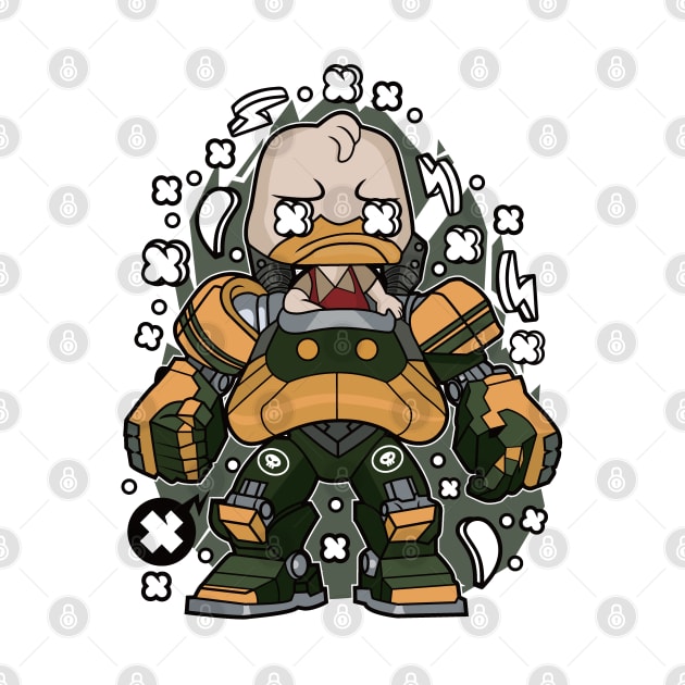 Duck on Mech by Mecha Design by MechaRon