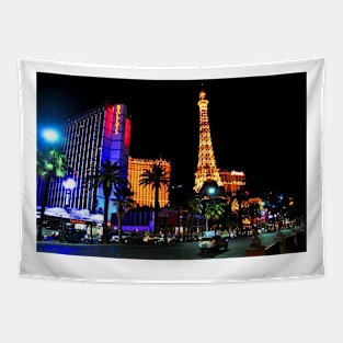 Eiffel Tower Paris and Ballys Hotel Las Vegas America Tapestry