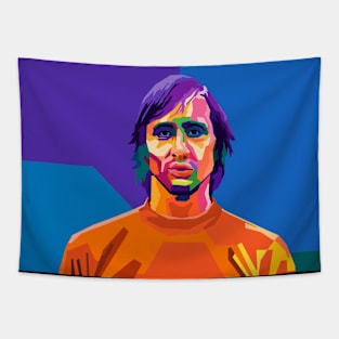 Johan Cruyff Wpap Pop Art Tapestry