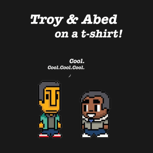 Troy and Abed · Community · TV show - black T-Shirt