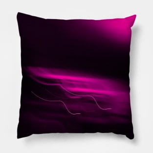 Pink blurry lights Pillow