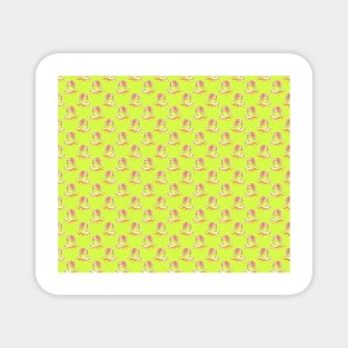 Watercolor Sloth Turtle Pattern Magnet