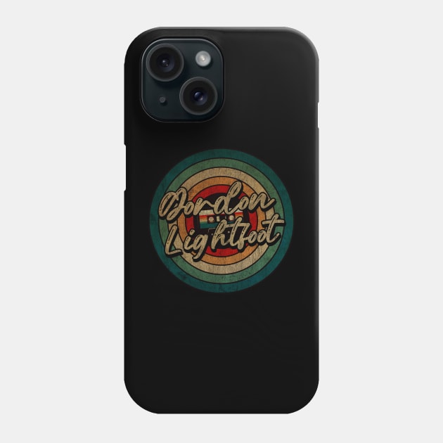 Gordon Lightfoot  -  Vintage Circle kaset Phone Case by WongKere Store