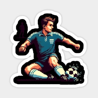 soccer player - pixel soccer player Magnet