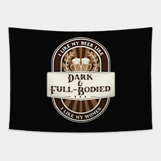 Dark & Full-Bodied Beer Tapestry