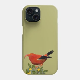 ‘Iʻiwi, Hawaiian Bird Phone Case