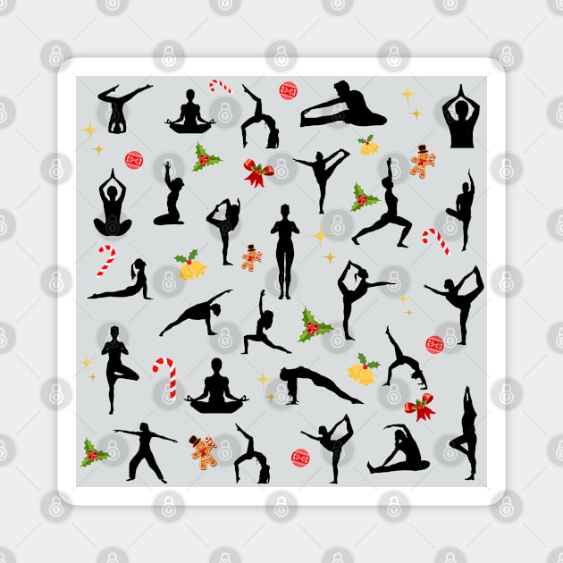 Pilates Christmas Magnet by create