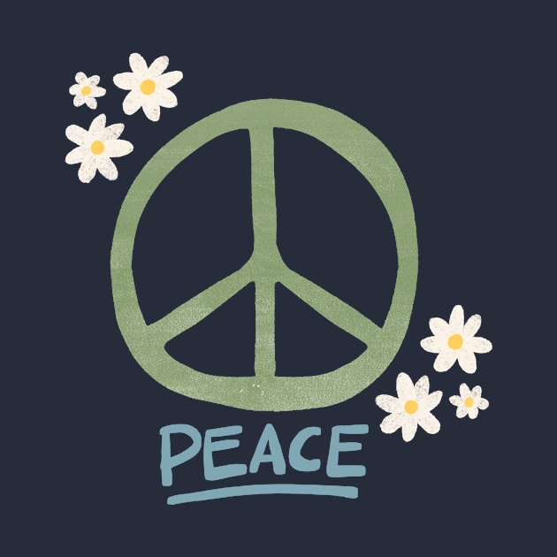 Peace Flowers by capesandrollerskates 