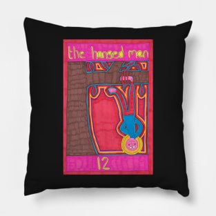 The Hanged Man. Tarot. Outsider Art Pillow