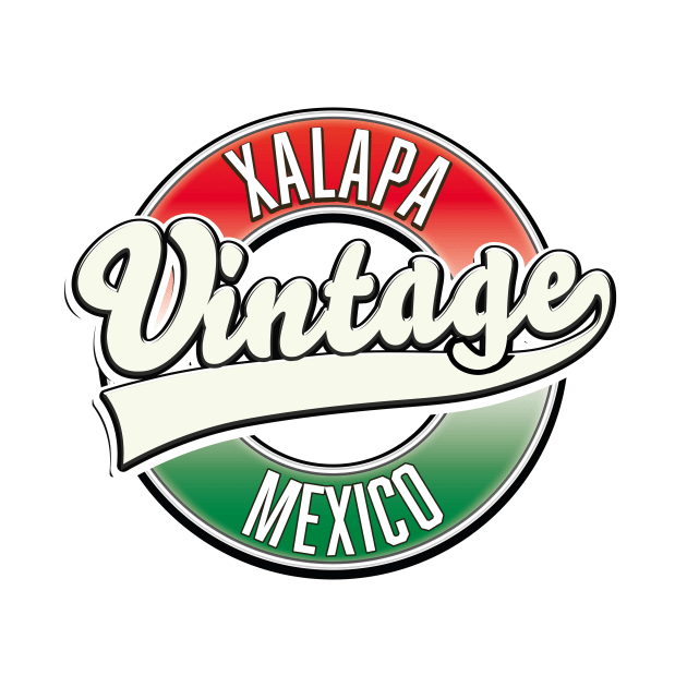 Xalapa Mexico vintage logo by nickemporium1