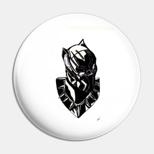 Black Panther Bust Pin