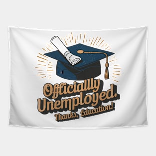 Vintage Valediction Embracing Unemployment Tapestry