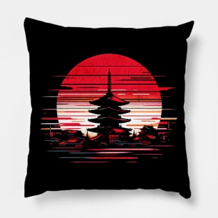 Sensoji Temple Circle Design Pillow