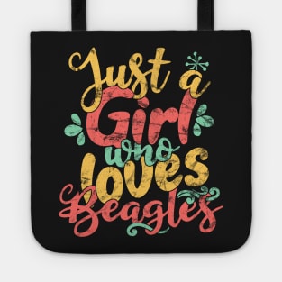 Just A Girl Who Loves Beagles Gift print Tote