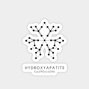 Hydroxyapatite Molecular Structure - White Magnet