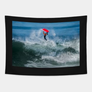 Bodyboarder in action Tapestry