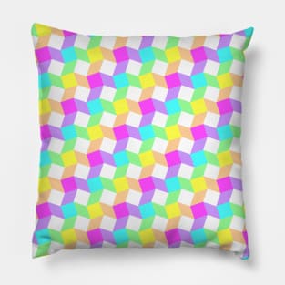 Rainbow Springtime Pattern Pillow