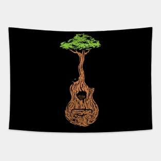 Guitar Tree Tapestry